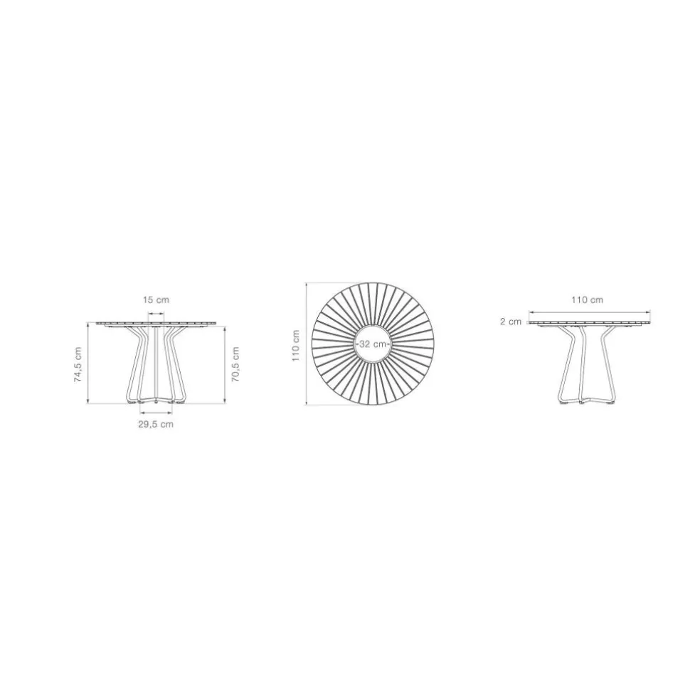 Circle Outdoor Tisch Ø 110cm