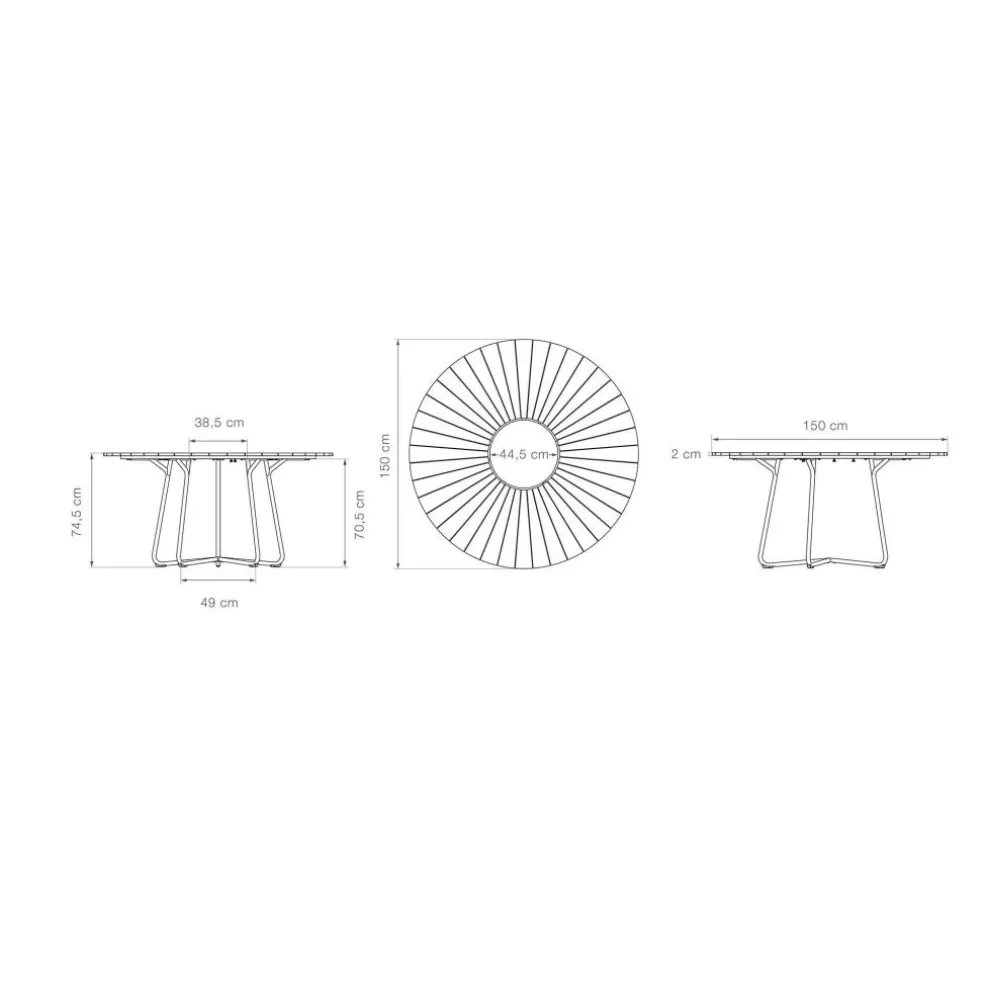 Circle Outdoor Tisch Ø 150cm