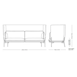 Cloud LN7 Sofa mit hohem Rücken