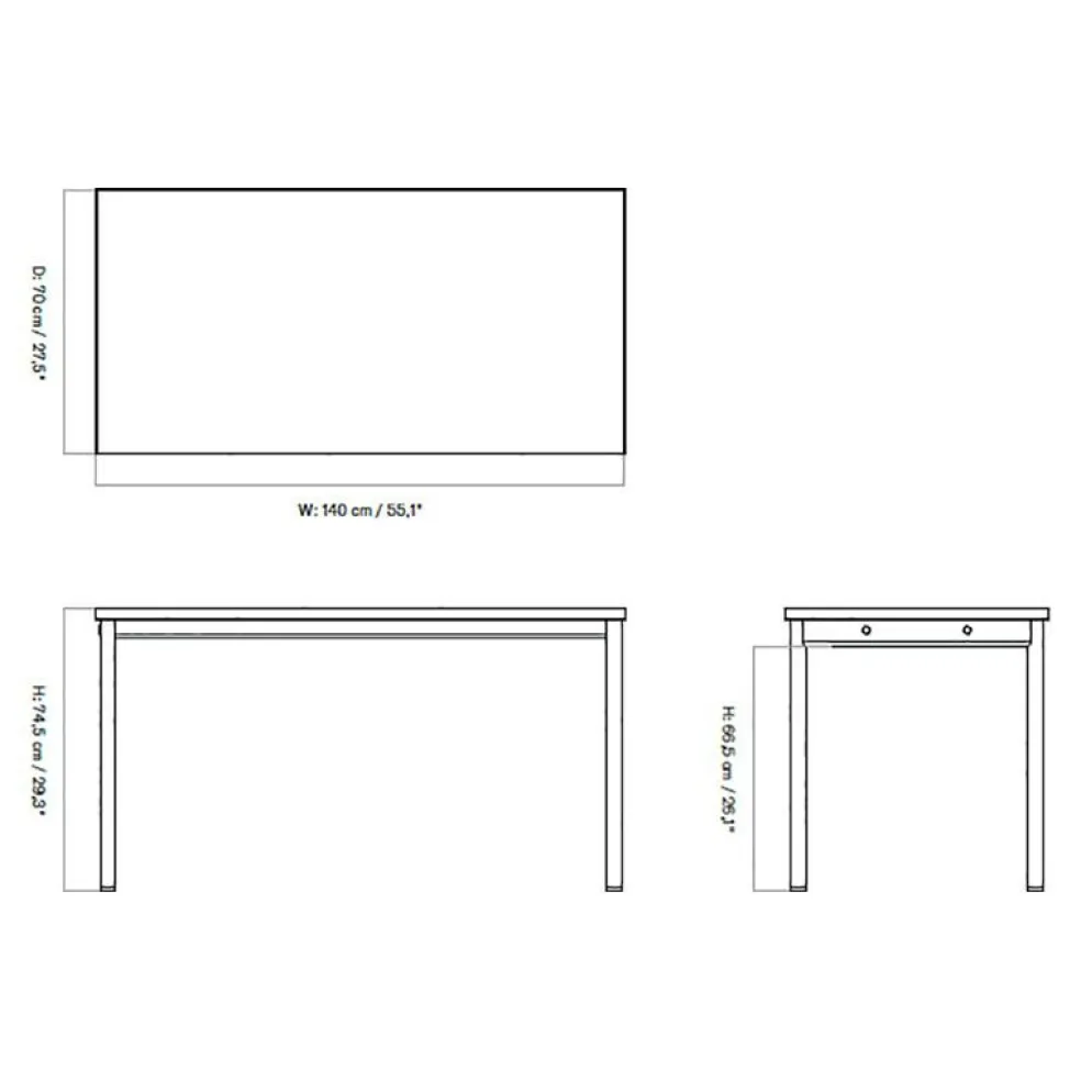 Co Schreibtisch 140x70cm