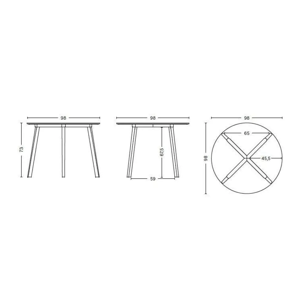 CopenhagueCPH Deux 220 2.0 Esstisch Ø98cm