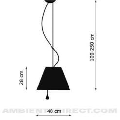 Costanza Pendelleuchte mit Zugseil Ø 40cm