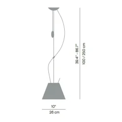 Costanzina Pendelleuchte mit Zugseil Ø 26cm