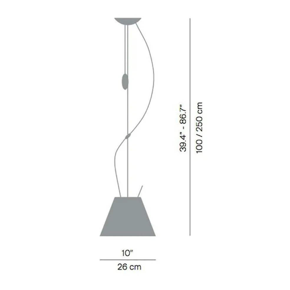 Costanzina Pendelleuchte mit Zugseil Ø 26cm
