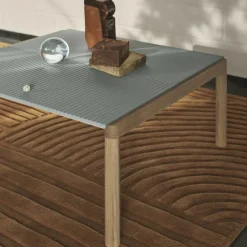 Couple Couchtisch 80x84x40 cm gewellt