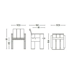 Crate Gartenstuhl 64cm