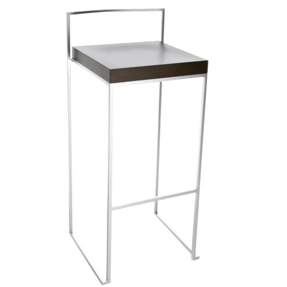 Cubo S62 Barhocker Sitzfläche Massivholz H75cm