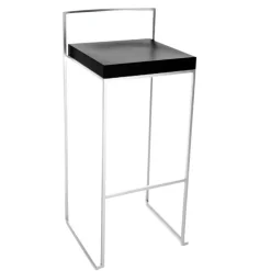 Cubo S62 Barhocker Sitzfläche Massivholz H75cm