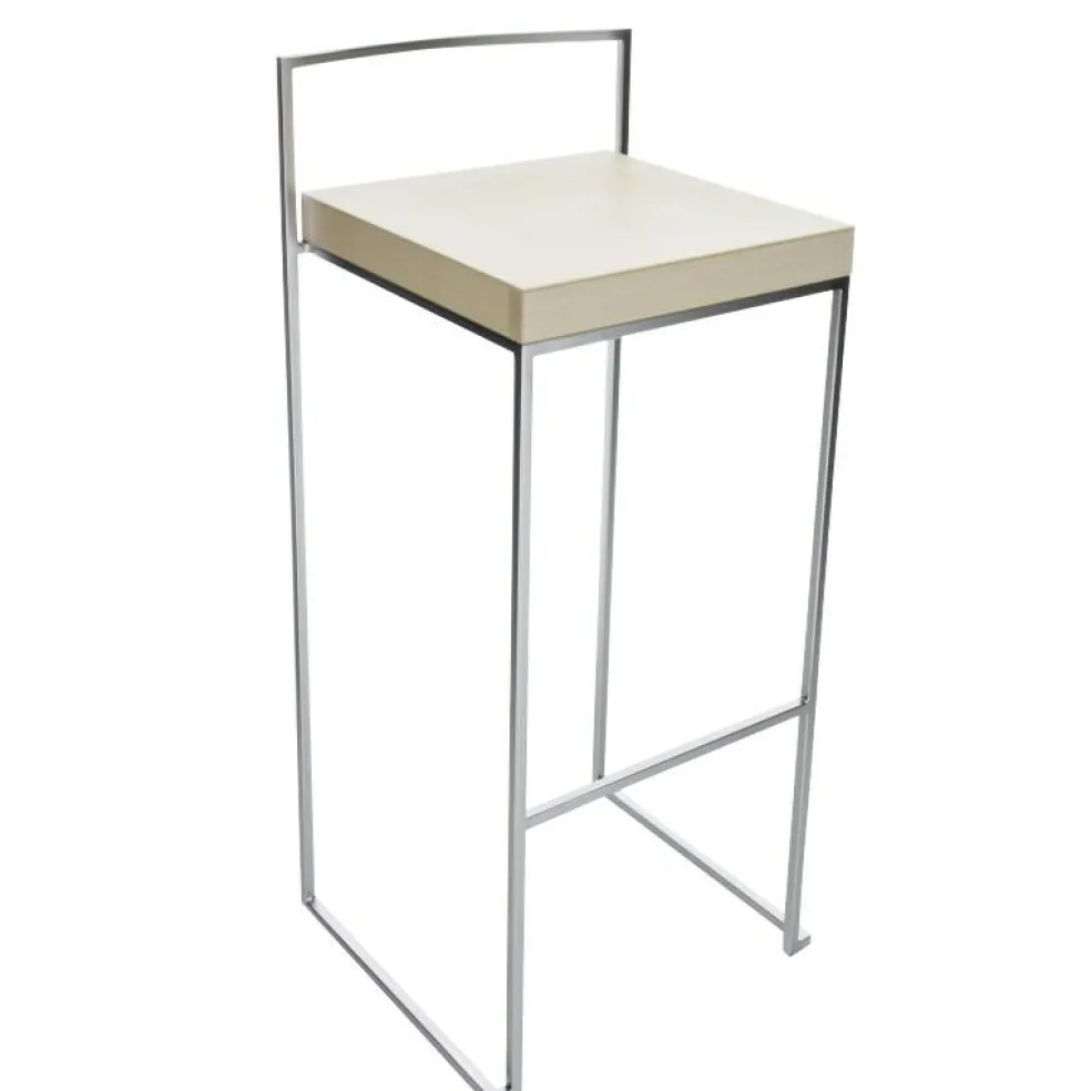 Cubo S62 Barhocker Sitzfläche Massivholz H75cm