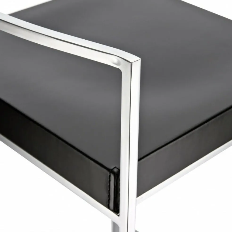 Cubo S62 Barhocker Sitzfläche Leder H75cm