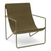 Desert Loungestuhl Gestell Olive