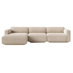 Develius 3-Sitzer Sofa Chaiselongue links