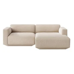 Develius 2-Sitzer Sofa Chaiselongue rechts