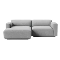 Develius 2-Sitzer Sofa mit Chaiselongue links
