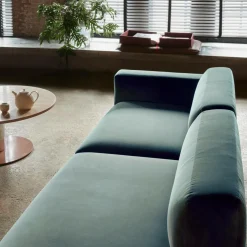 Develius 2-Sitzer Sofa mit Chaiselongue links