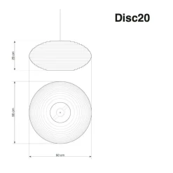 Disc Pendelleuchte blond