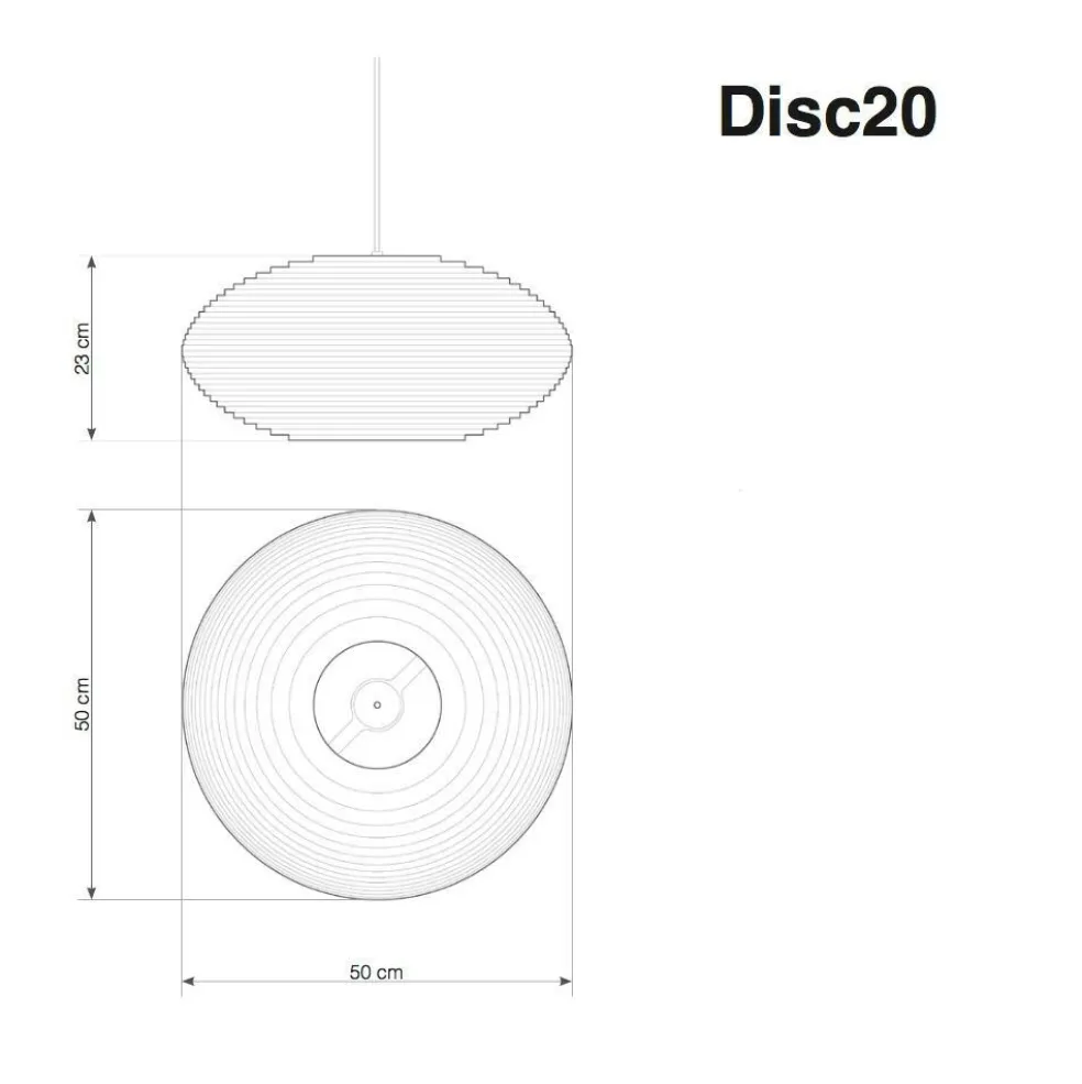 Disc Pendelleuchte blond