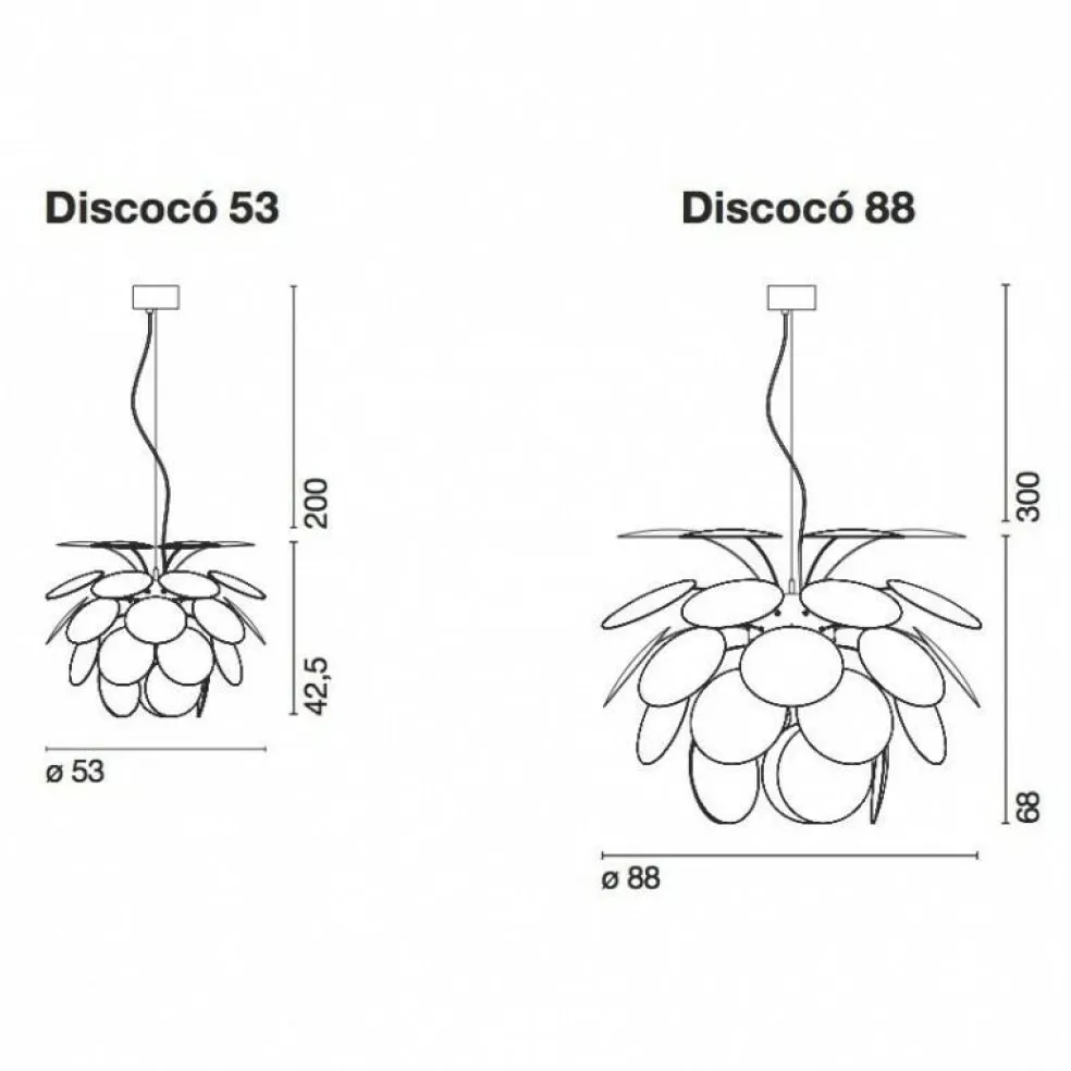 Discocó Pendelleuchte weiß