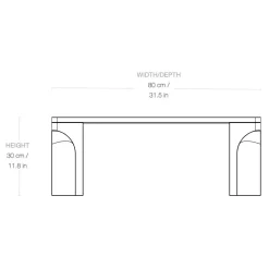Doric Couchtisch 80x80cm