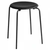 DOT™ Hocker Leder Gestell schwarz