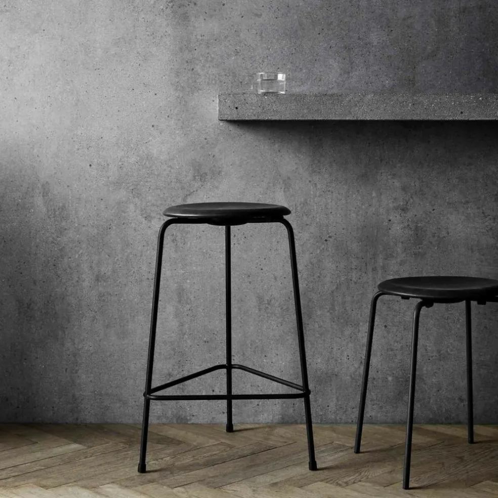 DOT™ Hocker Leder Gestell schwarz