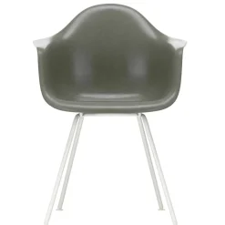 Eames Fiberglass Armchair DAX Gestell weiß