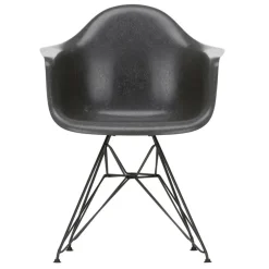 Eames Fiberglass Armchair DAR Gestell schwarz