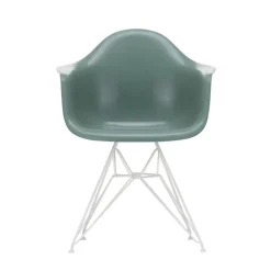 Eames Fiberglass Armchair DAR Gestell weiß
