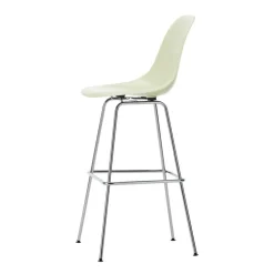 Eames Fiberglass Barstuhl hoch verchromt