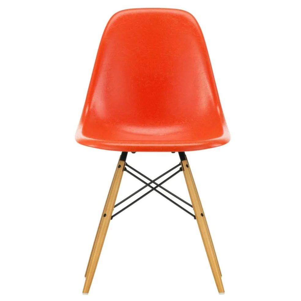 Eames Fiberglass Side Chair DSW Ahorn gelblich