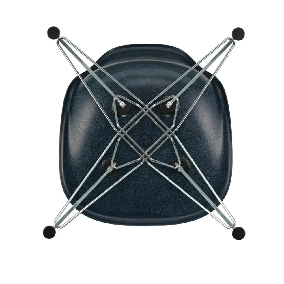 Eames Fiberglass Side Chair DSR verchromt