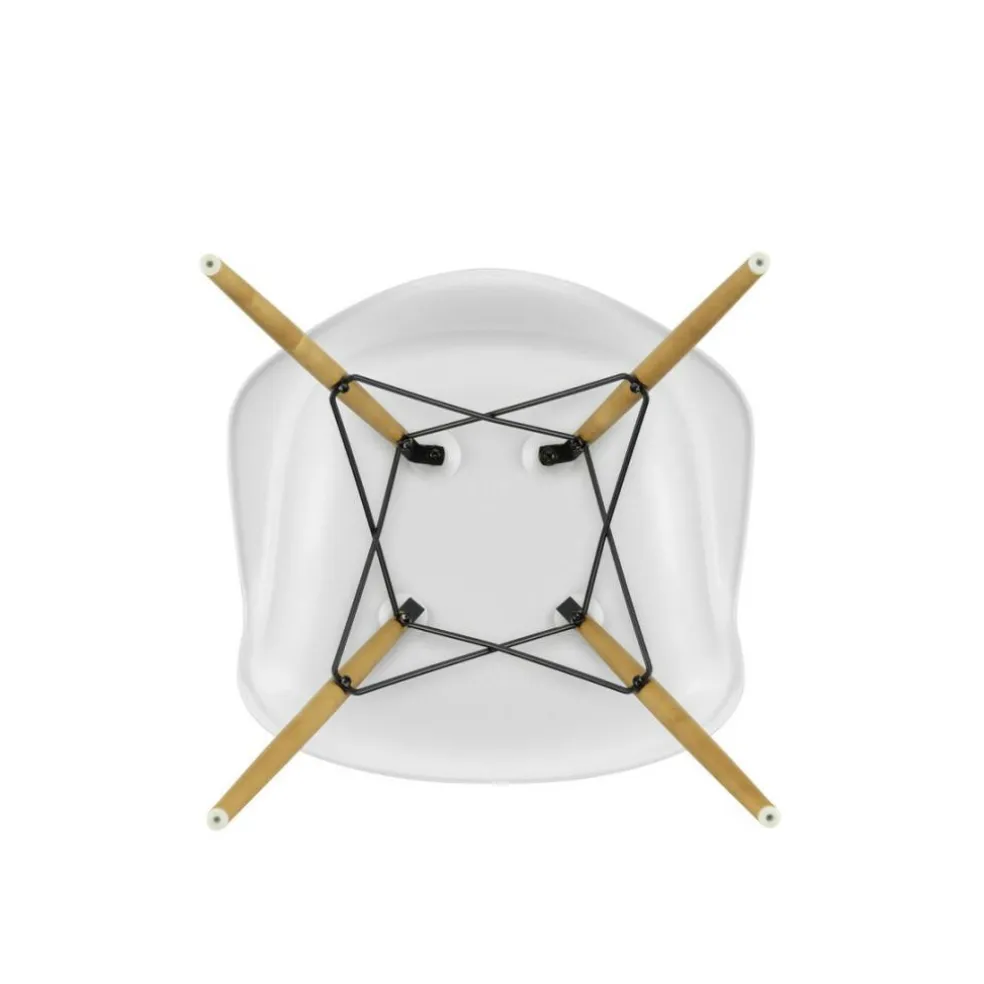 Eames Plastic Armchair DAW RE Ahorn gelblich