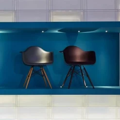 Eames Plastic Armchair DAW RE Ahorn gelblich