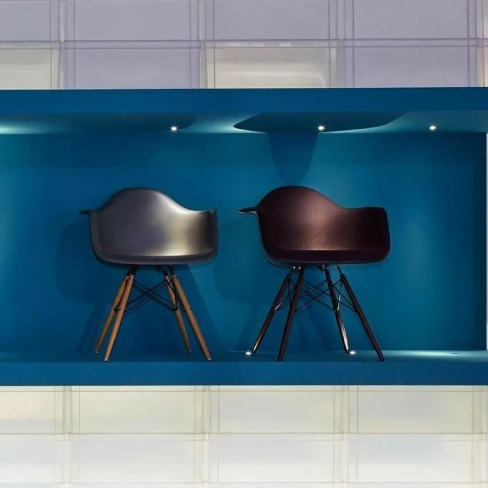 Eames Plastic Armchair DAW RE Ahorn gelblich