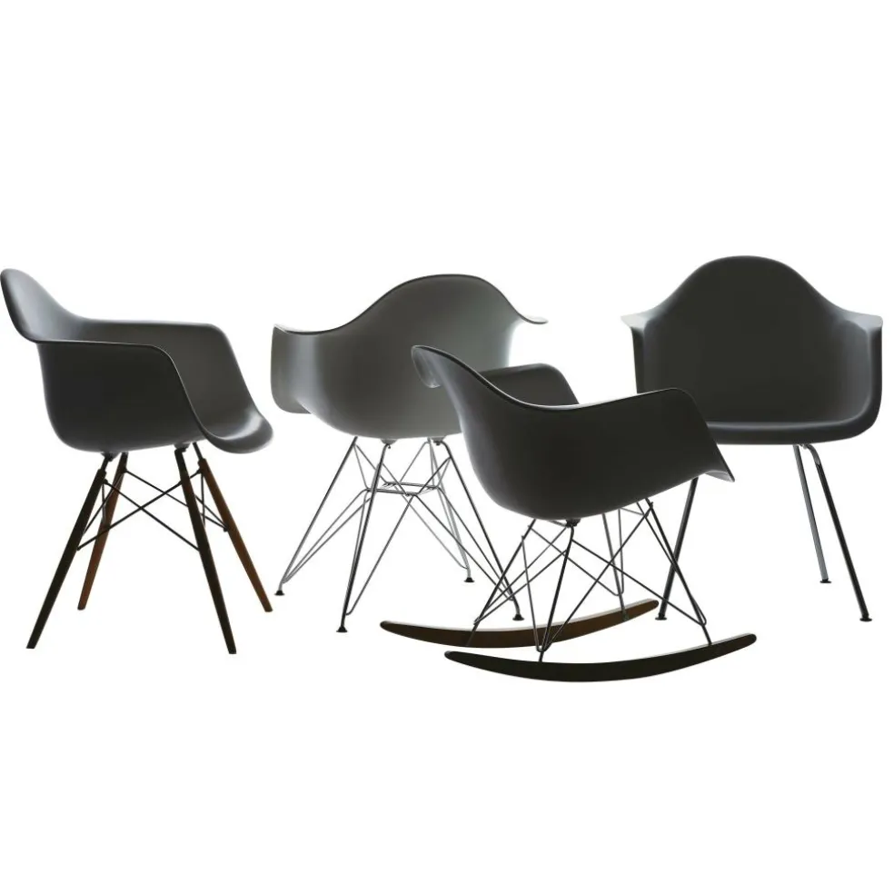 Eames Plastic Armchair DAR Gestell verchromt