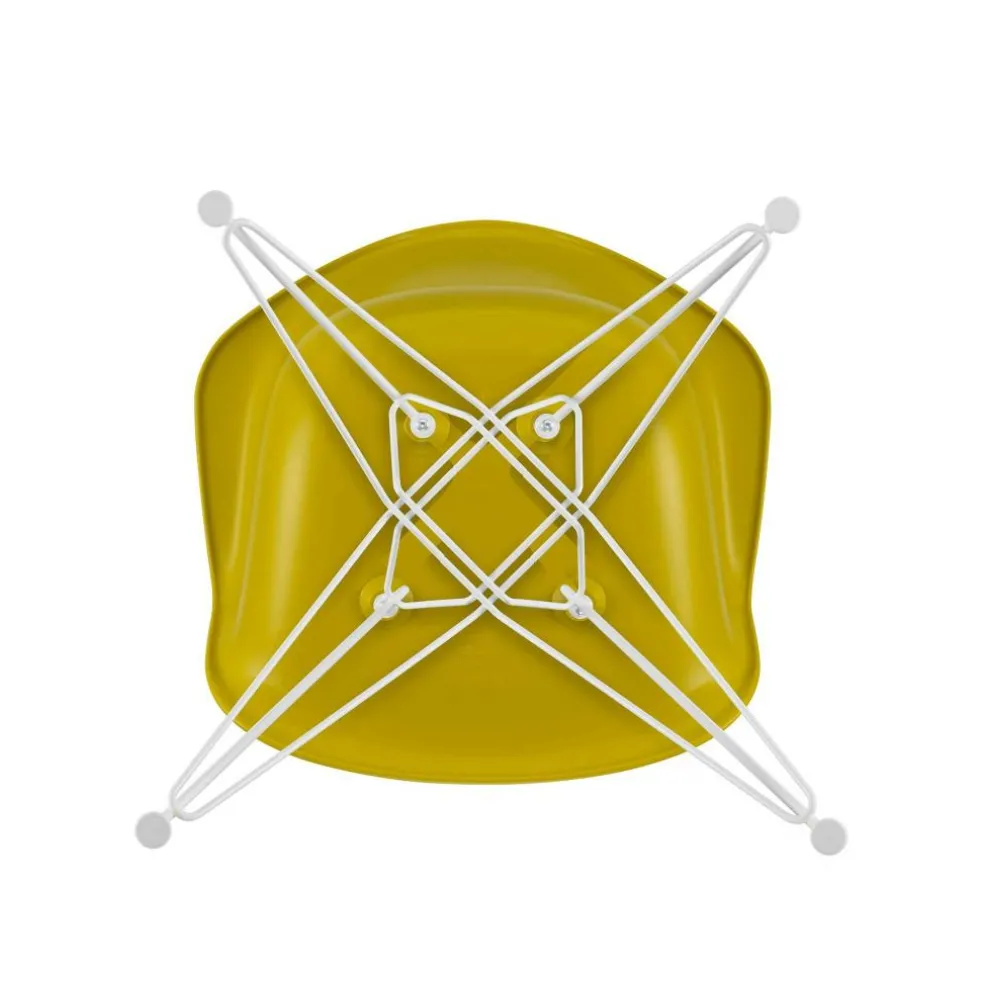 Eames Plastic Armchair DAR RE Gestell weiß