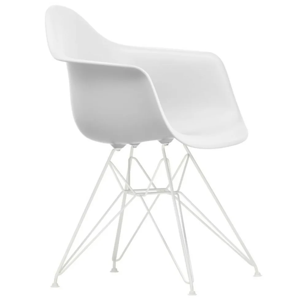 Eames Plastic Armchair DAR RE Gestell weiß