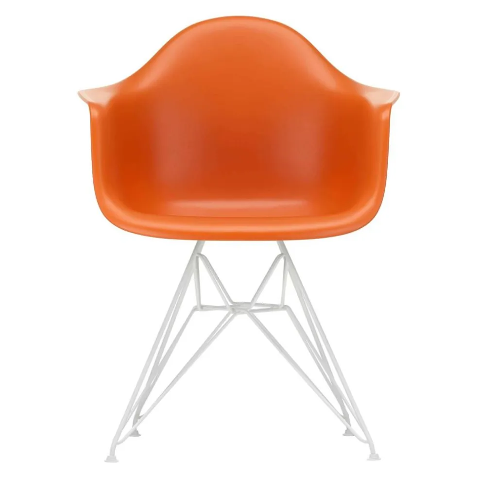 Eames Plastic Armchair DAR RE Gestell weiß