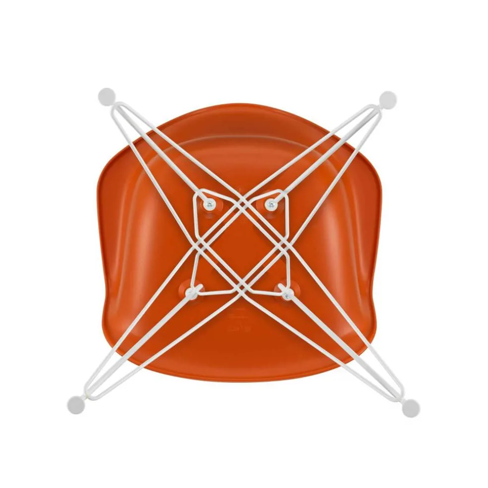 Eames Plastic Armchair DAR RE Gestell weiß