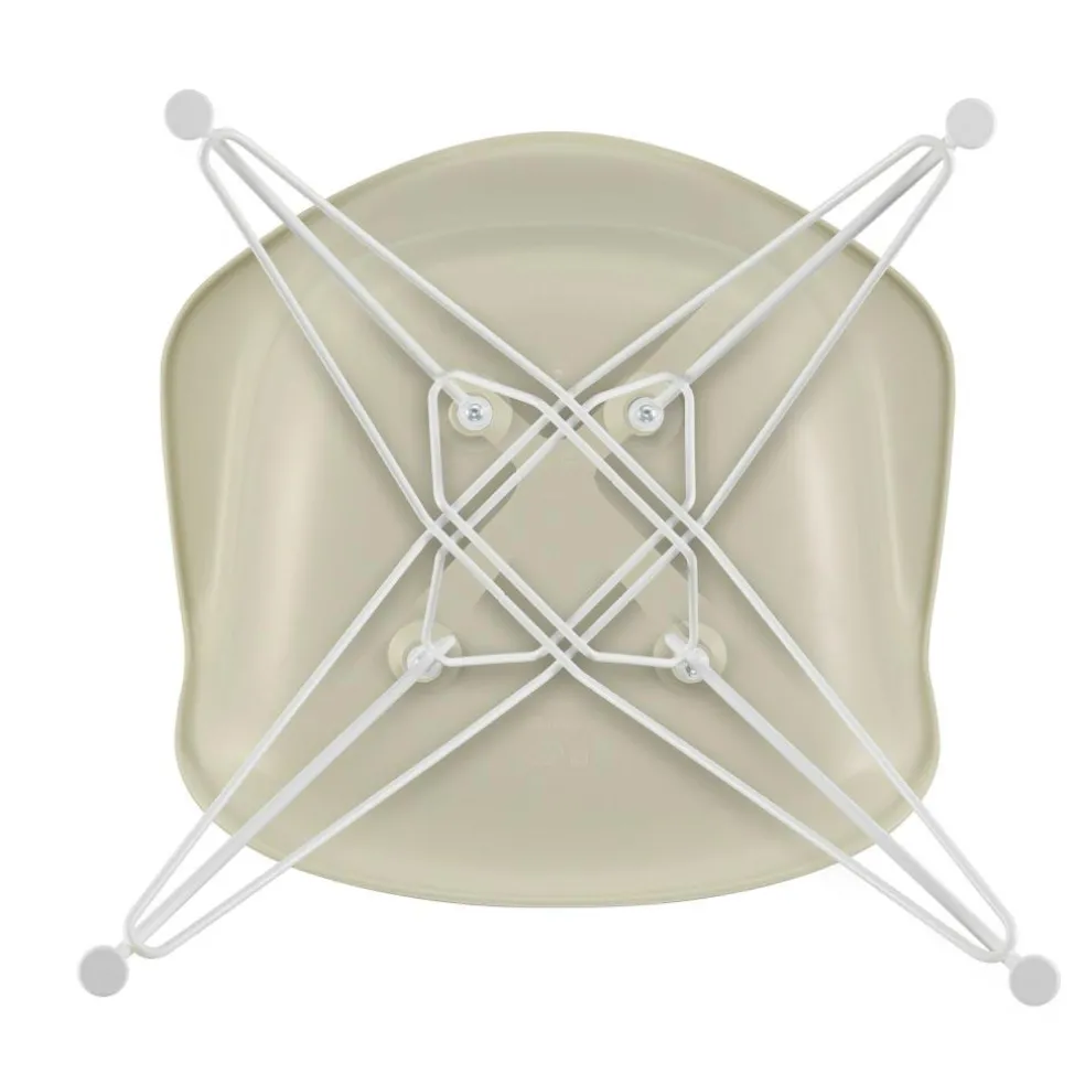 Eames Plastic Armchair DAR RE Gestell weiß