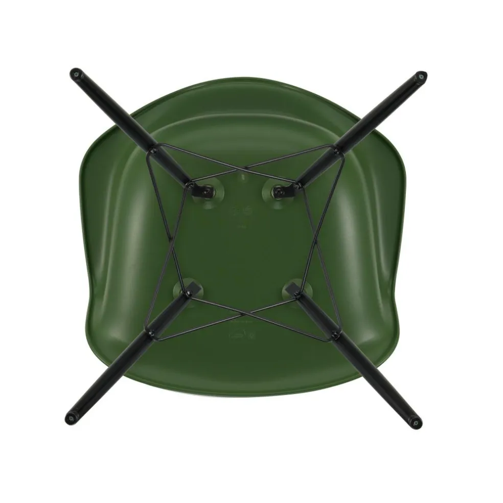 Eames Plastic Armchair DAW RE Ahorn schwarz
