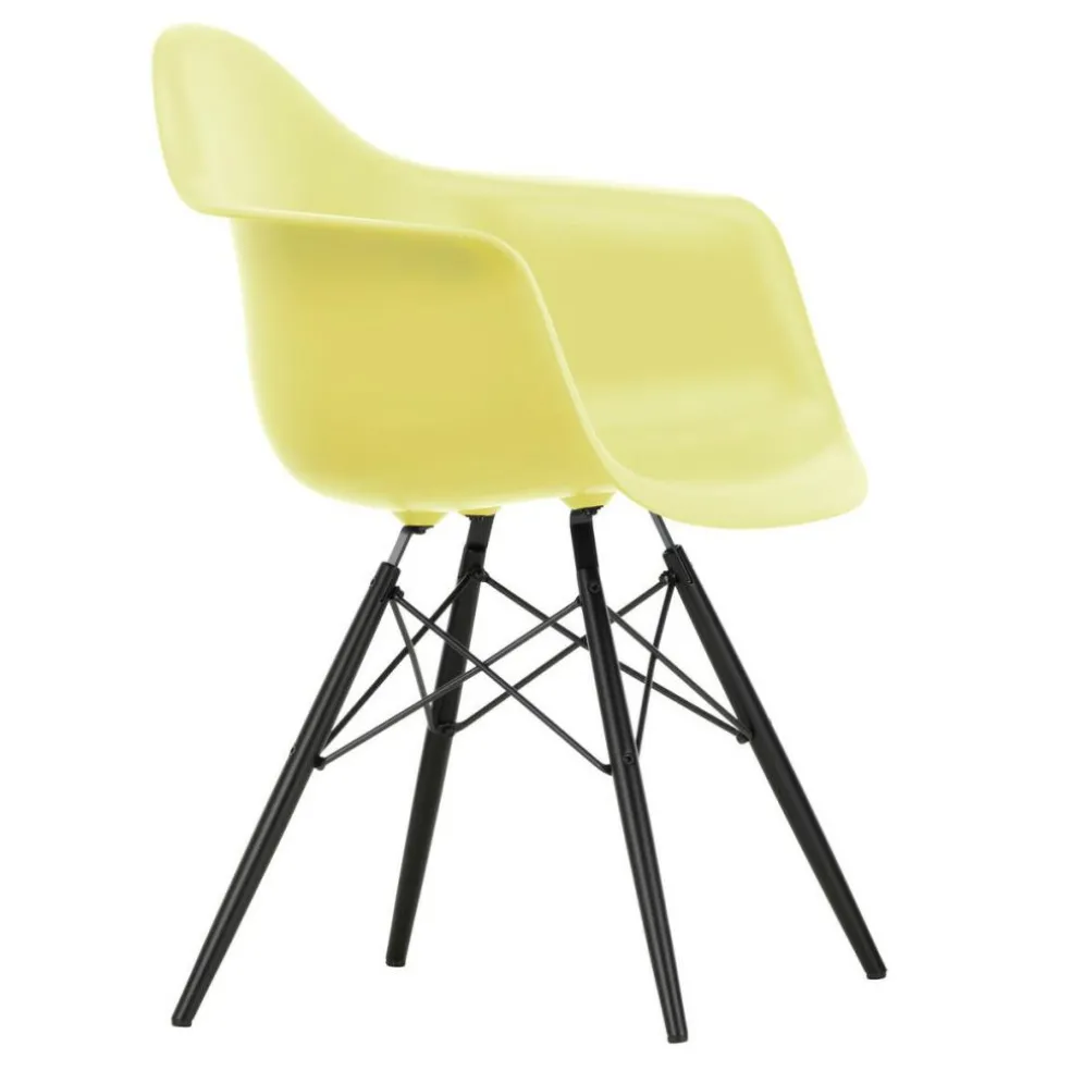 Eames Plastic Armchair DAW RE Ahorn schwarz