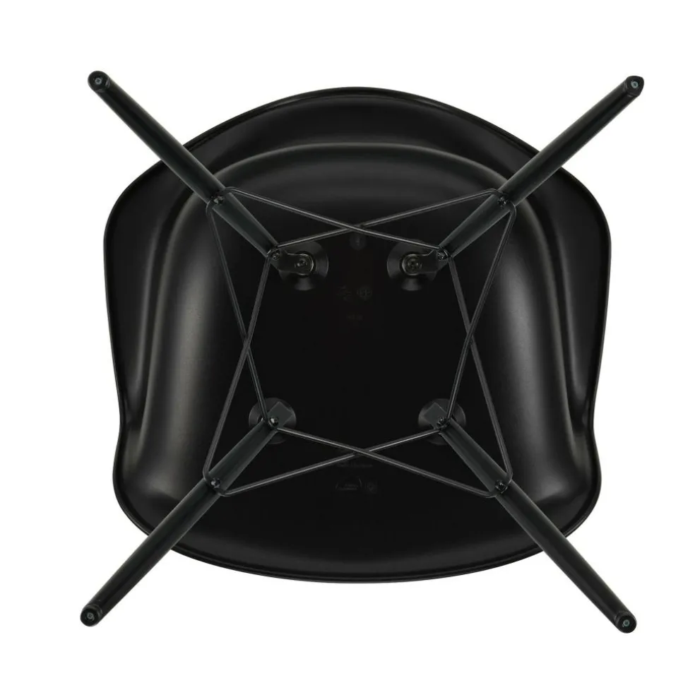 Eames Plastic Armchair DAW RE Ahorn schwarz