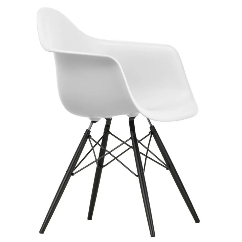 Eames Plastic Armchair DAW RE Ahorn schwarz