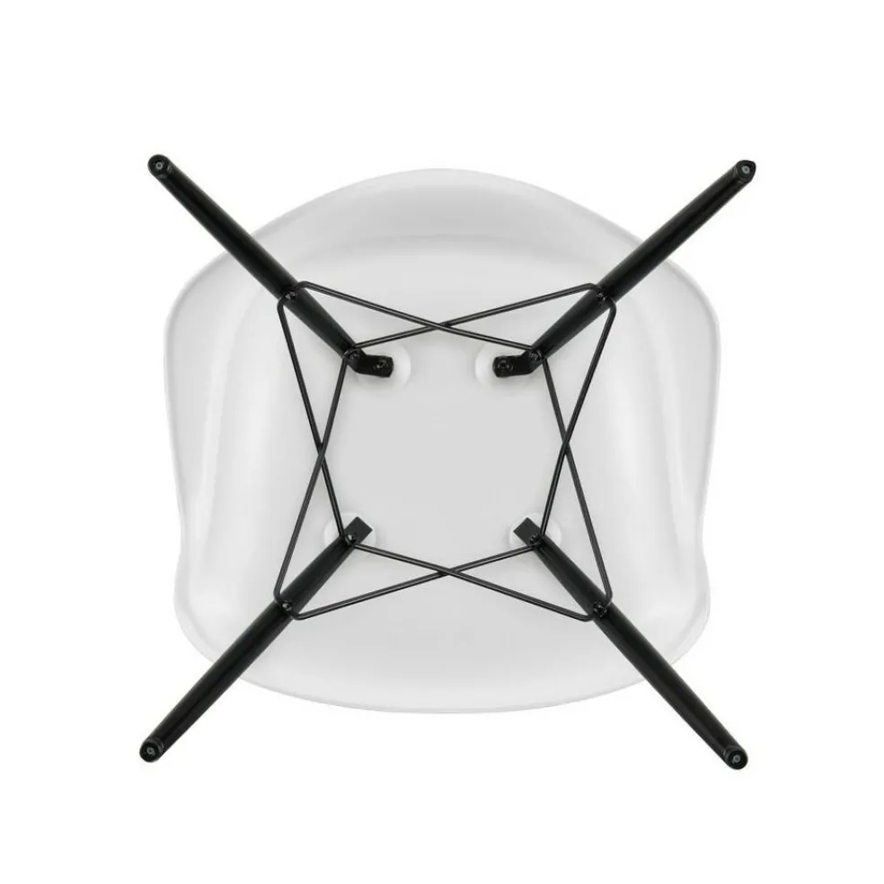 Eames Plastic Armchair DAW RE Ahorn schwarz