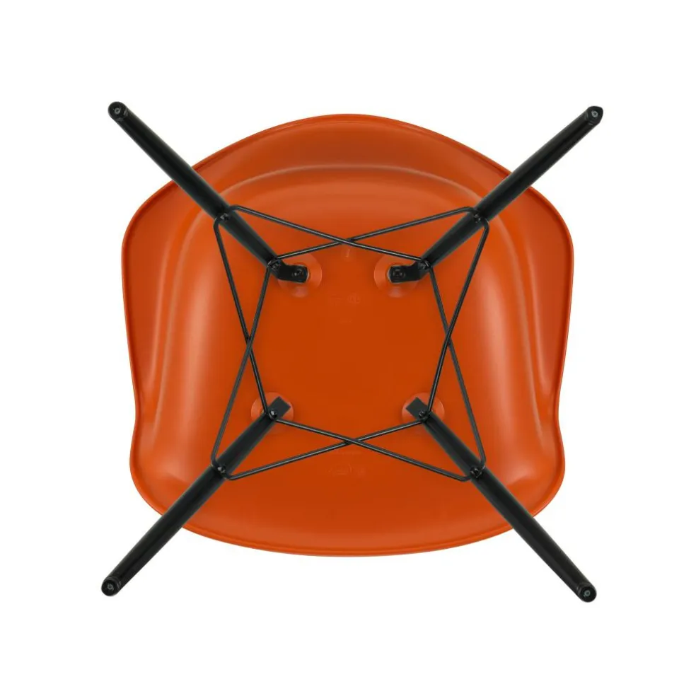 Eames Plastic Armchair DAW RE Ahorn schwarz