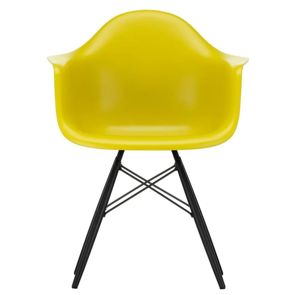 Eames Plastic Armchair DAW RE Ahorn schwarz