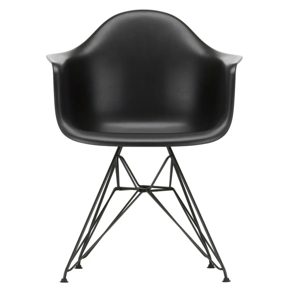 Eames Plastic Armchair DAR RE Gestell schwarz