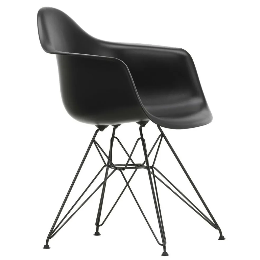 Eames Plastic Armchair DAR RE Gestell schwarz