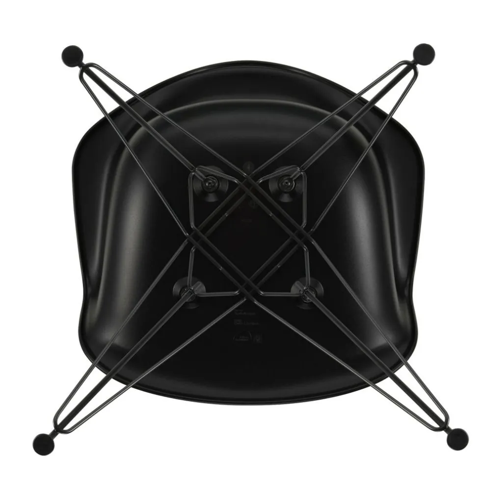 Eames Plastic Armchair DAR RE Gestell schwarz
